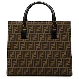 Fendi Brown Zucca Canvas Tote Brown