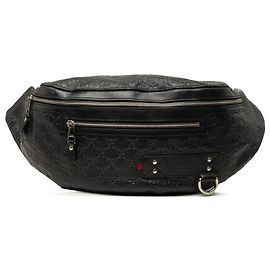 Borsa cintura Gucci Black Guccissima Web Nero