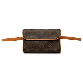 Louis Vuitton Brown Monogram Pochette Florentine Braun