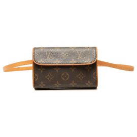 Louis Vuitton Brown Monogram Pochette Florentine Braun