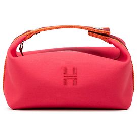 Hermès Pink Small Toile Bride A Brac Case Rosa Otro