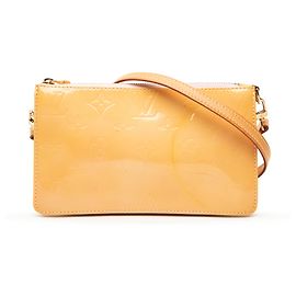 Louis Vuitton Yellow Monogram Vernis Pochette Lexington Yellow