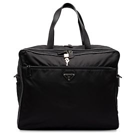 Sac de voyage Prada en Tessuto noir Noir