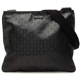 Gucci Borsa a Tracolla Nera Stampa GG Nero