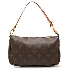 Louis Vuitton Brown Monogram Pochette Accessoires Braun