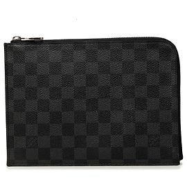 Louis Vuitton Black Damier Graphite Pochette Jour PM Nero