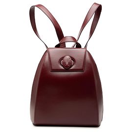 Zaino Must De Cartier in pelle rossa Rosso Bordò