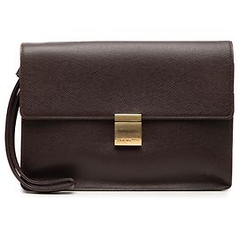 Louis Vuitton Brown Taiga Selenga Marrone Marrone scuro