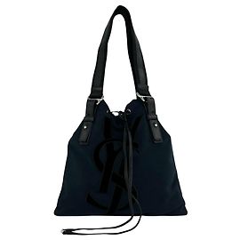 Autre Marque Saint Laurent Blue Canvas Kahala Tote Blue Navy blue