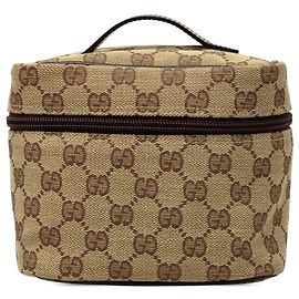 Gucci Vanity Bag aus beigem GG Canvas Beige