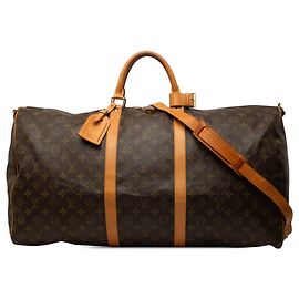 Louis Vuitton Brown Monogram Keepall Bandouliere 60 Brown