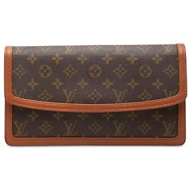 Louis Vuitton Brown Monogram Pochette Dame GM Marrom