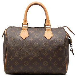 Louis Vuitton Brown Monogram Speedy 25 Brown