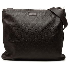 Bolsa tiracolo Gucci Brown Guccissima Marrom Castanho escuro