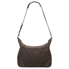 Louis Vuitton Brown Monogram Mini Lin Boulogne Braun Dunkelbraun