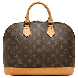 Louis Vuitton Brown Monogram Alma PM Castaño