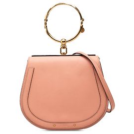 Chloé Pink Medium Leather Nile Bracelet Satchel Pink