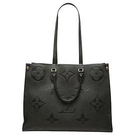 Louis Vuitton Black Monogram Empreinte Onthego GM Negro