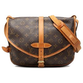 Louis Vuitton Brown Monogram Saumur 25 Brown