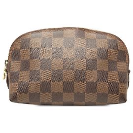 Necessaire Louis Vuitton Brown Damier Ebene Marrom