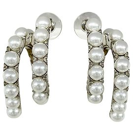 Pendientes de botón Miu Miu plateados Plata