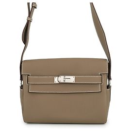 Hermès Bolsa Hermes Kelly PM Etoupe Evercolor Taupe