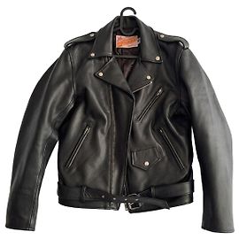 Autre Marque Schott Perfecto Chaqueta de cuero biker negra Negro