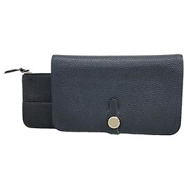 Hermès Cartera larga Hermes Dogon GM Negro