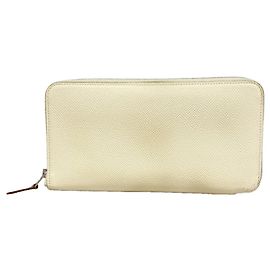 Hermès Hermes Azap Long Wallet in Epsom Leather White
