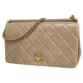 Chanel Matelassé Chain Shoulder Bag Grey