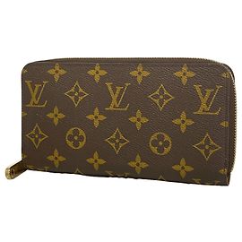 Louis Vuitton Monogram Zippy Wallet Brown