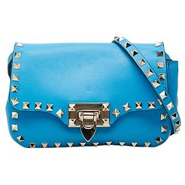 Borsa a tracolla Valentino Rockstud Blu