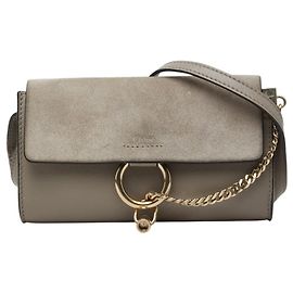 Borsa a tracolla Chloé Faye Mini Grigio