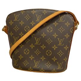 Louis Vuitton Monogram Druot Schultertasche Braun