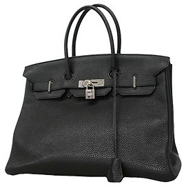 Hermès Hermes Birkin 35 Togo Black Handtasche Schwarz