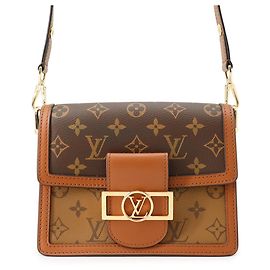 Louis Vuitton Monogram Reverse Dauphine Mini Shoulder Bag Black