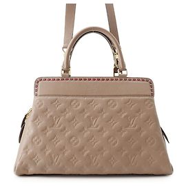 Bolsa Louis Vuitton Monogram Empreinte Vosges MM Taupe