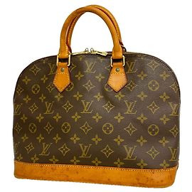 Louis Vuitton Alma Monogram Handbag Brown