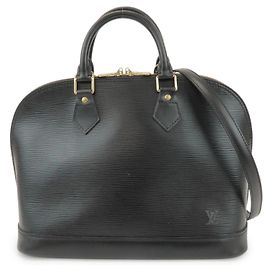 Louis Vuitton Alma PM Couro Epi Preto Preto