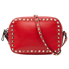 Valentino Rockstud Crossbody Shoulder Bag Rot