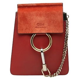 Borsa a tracolla Chloé Faye Small Rosso