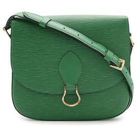 Louis Vuitton Epi Saint Cloud GM Shoulder Bag Brown Other Green Monogram