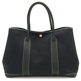 Hermès Borsa Tote Hermes Garden PM Blu navy