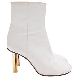Vêtements Botas Tabi Bullet Heel Vetements em couro branco Branco