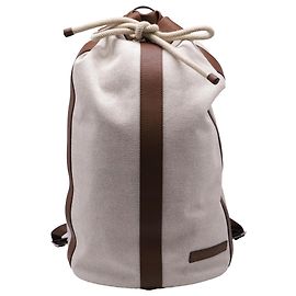 Brunello Cucinelli Beuteltasche aus beigem Canvas Beige