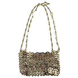 Pochette Paco Rabanne Micro 1969 en métal doré métallisé Doré Métallisé