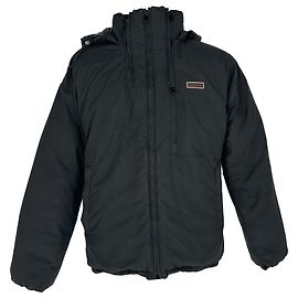 Givenchy Daunenjacke mit Logo-Patch aus schwarzem Polyester Schwarz