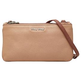 Bolso de hombro con cadena Miu Miu Rosa