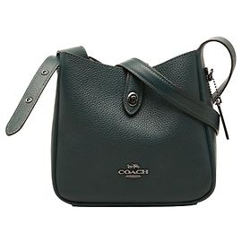 Bolsa de ombro Coach Hadley Mini em couro verde Verde