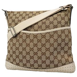 Borsa a tracolla Gucci GG Canvas Beige